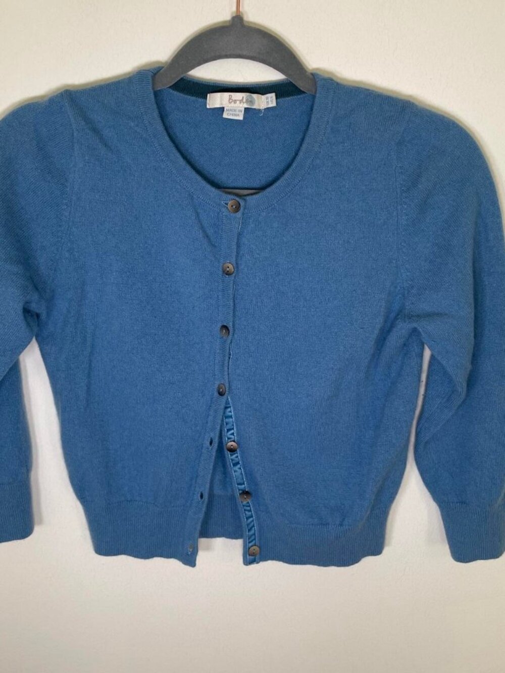 Boden Blue 100% Cashmere Cardigan